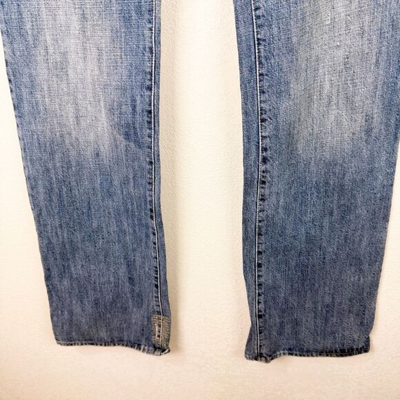 Roberto Cavalli Y2K 90s Low Rise Bootcut Distressed Denim Chain Jeans Size 32 - Picture 6 of 12